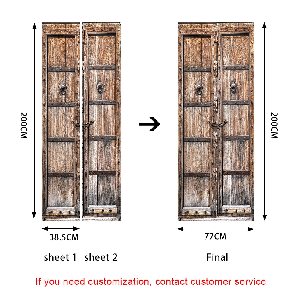 Simulation Of Gilt Leaves DIY Door Stickers Home Decoration Wall Sticker Kitchen Art Mural Peel & Stick Waterpoof PVC Wallpaper