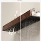 Walnut bathroom toilet shelf no punch toilet sink restroom wall storage towel racks