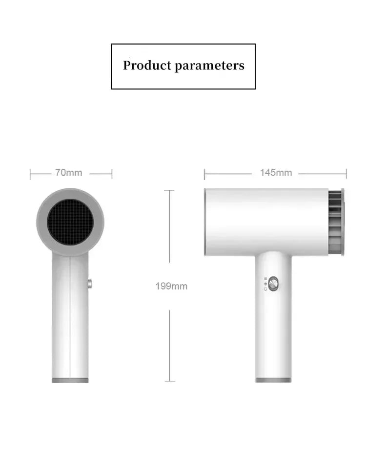 220V Portable Wireless Hair Dryer Rechargeable Blow Dryer Travel Fast Dry Hair Lithium Battery Strong Wind Art Joint Examination