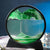 3D Moving Sand Art Picture Round Glass Deep Sea Sandscape Hourglass Quicksand Craft Flowing Sand Painting Office Home Decor Gift
