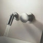 Tuqiu Gray Pull Down Sink Faucet Brushed Nickel Kitchen Faucet Tap Hot and Cold Red Spring Faucet SUS304 Rotation Pull Down
