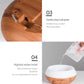 High Quality 500ml Aromatherapy Essential Oil Diffuser Wood Grain Remote Control Ultrasonic Air Humidifier with 7 Colors Light
