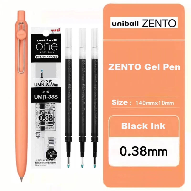 Japan Uni/Mitsubishi Uniball ZENTO series Gel Pen,Small Core 2nd 0.38/0.5mm Business Office Signing stylo back to school station