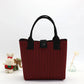 New Knitted Large Capacity Simple Stylish Handbag Customizable Personality Weave Bag Commuter Friendly Birdseye Pattern