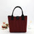 New Knitted Large Capacity Simple Stylish Handbag Customizable Personality Weave Bag Commuter Friendly Birdseye Pattern