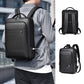 Executive Backpack Men PU Leather USB Charging Satchel Briefcase Office Travel Laptop Office Business Shoulder Back Pack Male