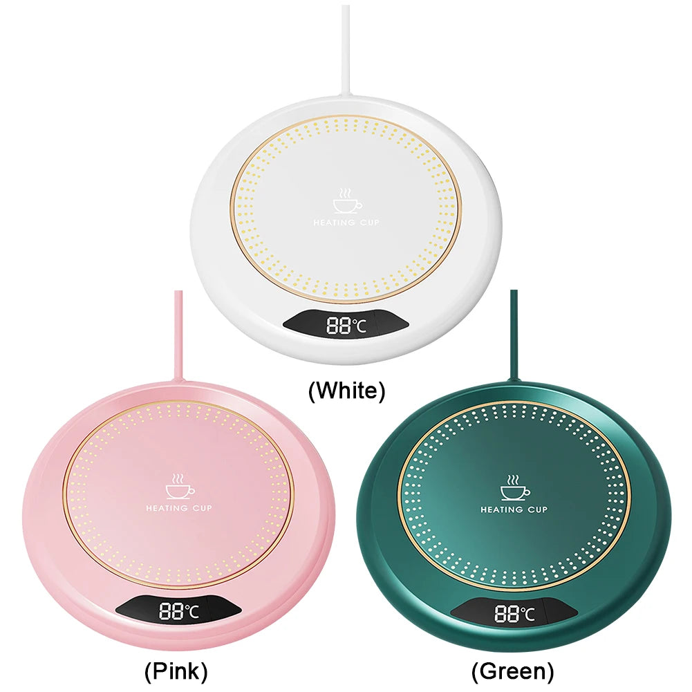 Coffee Mug Warmer 3 Temperature Setting Electric Cup Heater USB Constant Cup Warmer Tea Water Milk Heating Coasters Pad for Home