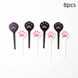 Fruit Fork Cartoon Kids Cake Fruit Toothpick Mini Animal Fork Food Grade Plastic Bento Lunch Bento Accessories Party Decor