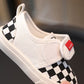 Children's Canvas Shoes Four Seasons Paragraph Boys and Girls Cloth Shoes Soft Non-slip Breathable Not Hot Baby Casual Shoes