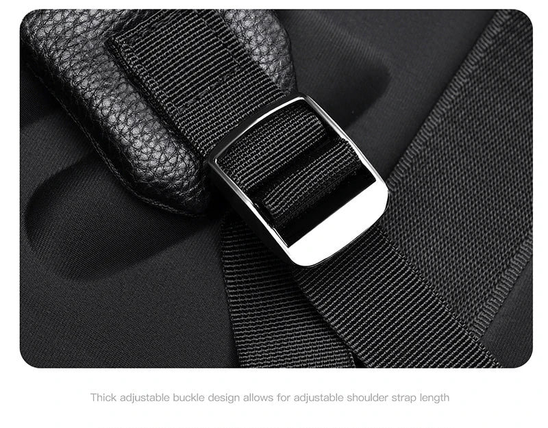 Executive Backpack Men PU Leather USB Charging Satchel Briefcase Office Travel Laptop Office Business Shoulder Back Pack Male