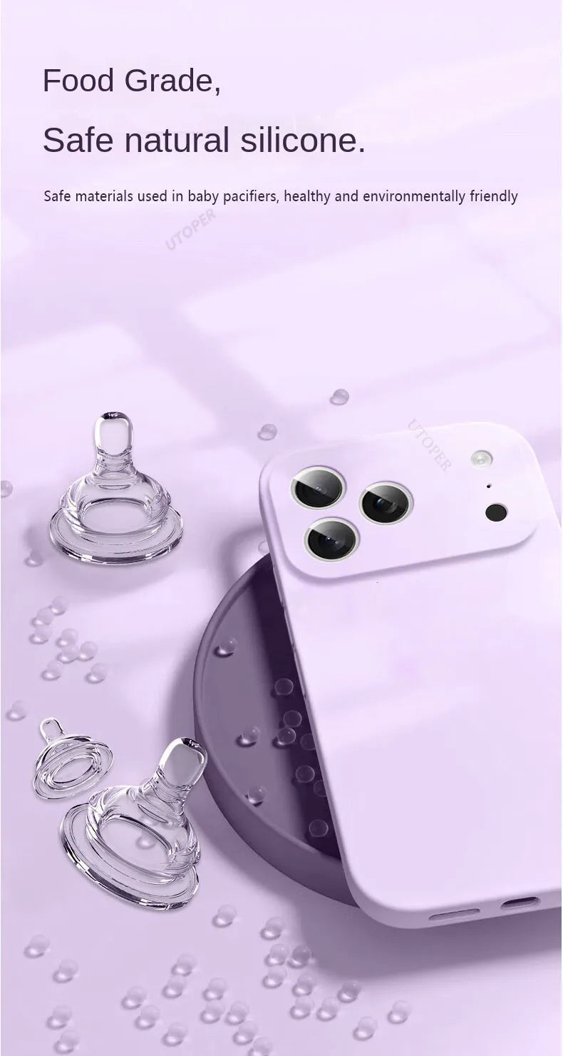 New 17 Series Official Silicone Soft Case for iPhone 17 Air 16 15 14 13 12 11 Pro Max Plus Solid Color Protect Shockproof Cover