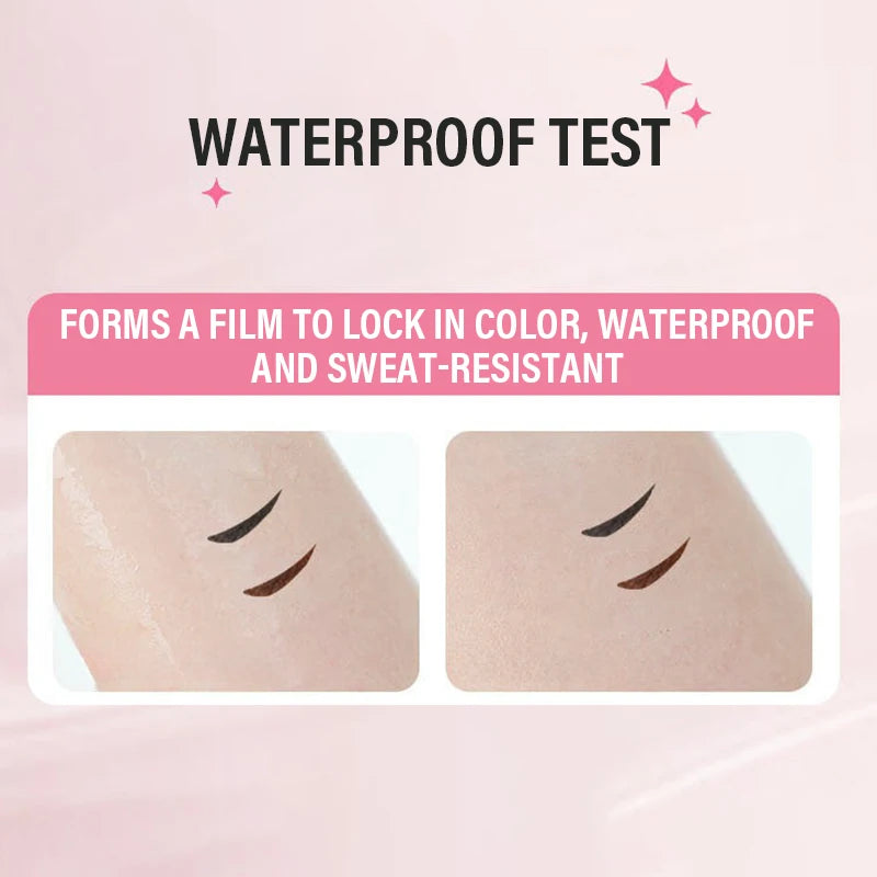 Rotating Eyeliner Stamp Pen Quick-drying Waterproof Eyeliner Liquid Long-lasting Black Brown Eyeliner Small Portable Eye Liner