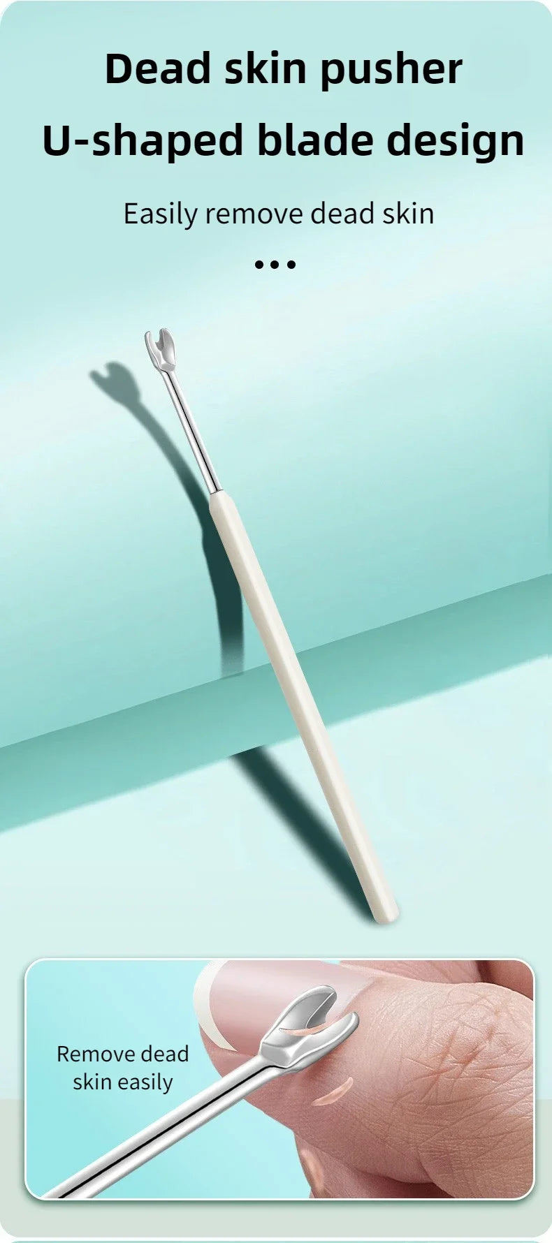 ‌Cuticle Scissors Stainless Steel Sharp Blade Durable Rust Free Nail Care Tool‌