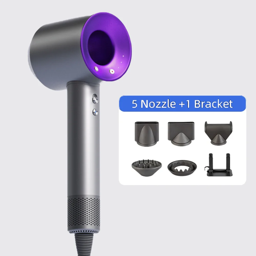hair dryer with high speed and no blades High power silent and quick drying Portable Negative ion, suitable for home annd travel
