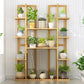 9 Tier Large Bamboo Plant Stand Corner Shelf Garden Flower Pot Display Shelving Unit Indoor Outdoor