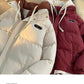 New Winter Cotton-padded Jacket Women, Two-piece Hooded Down Cotton Jacket Female Casual Warm Cotton-padded Clothing Parker Coat
