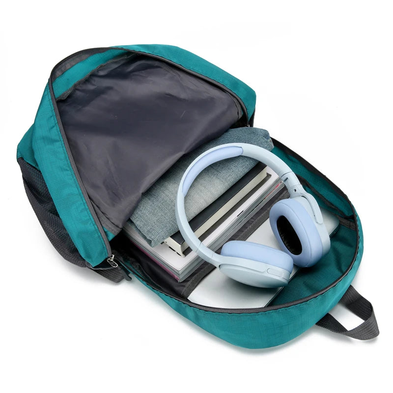 Lightweight storage backpack, outdoor sports backpack, foldable backpack, men's and women's leisure travel backpack