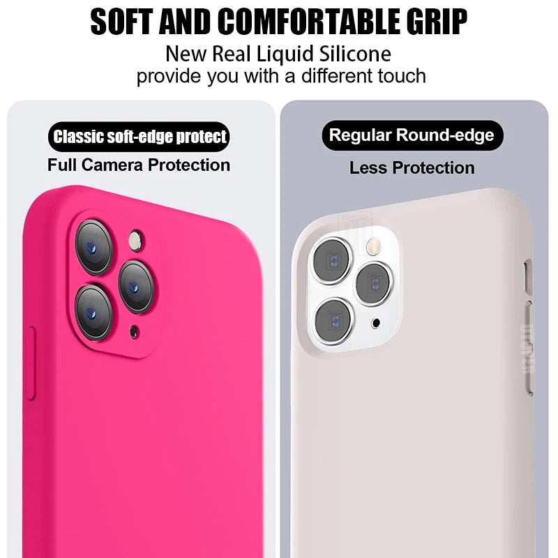 New 17 Series Official Silicone Soft Case for iPhone 17 Air 16 15 14 13 12 11 Pro Max Plus Solid Color Protect Shockproof Cover