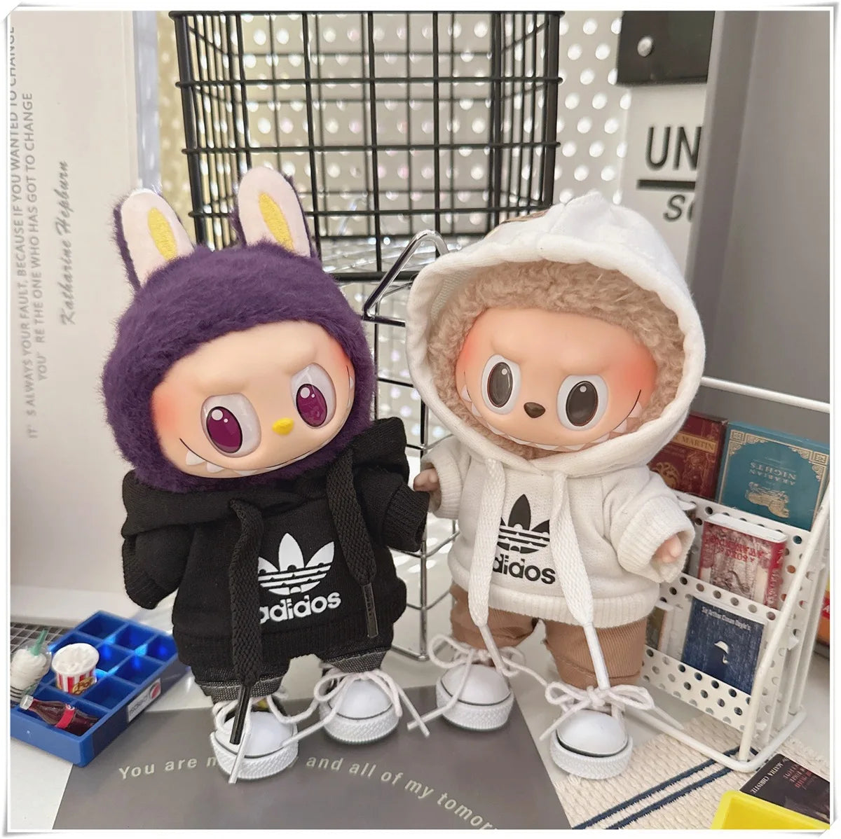 Doll Clothing Fashion Hoodie and Pants Set Korean
