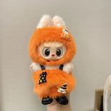 For labubu clothing Accessories Halloween pumpkin baby clothes Dress set accessories For 15-17cm labubu Halloween outfit