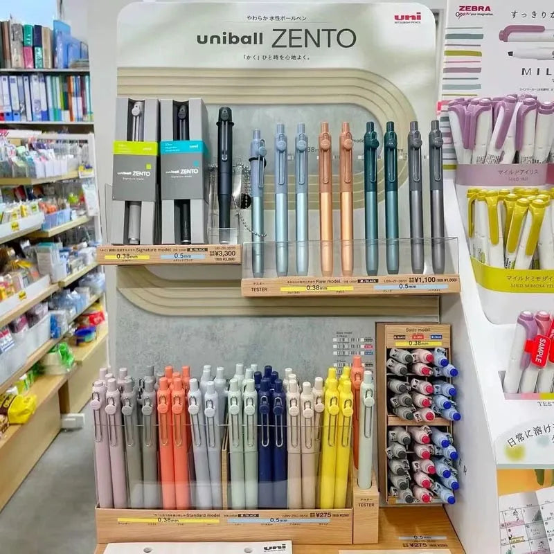 Japan Uni/Mitsubishi Uniball ZENTO series Gel Pen,Small Core 2nd 0.38/0.5mm Business Office Signing stylo back to school station