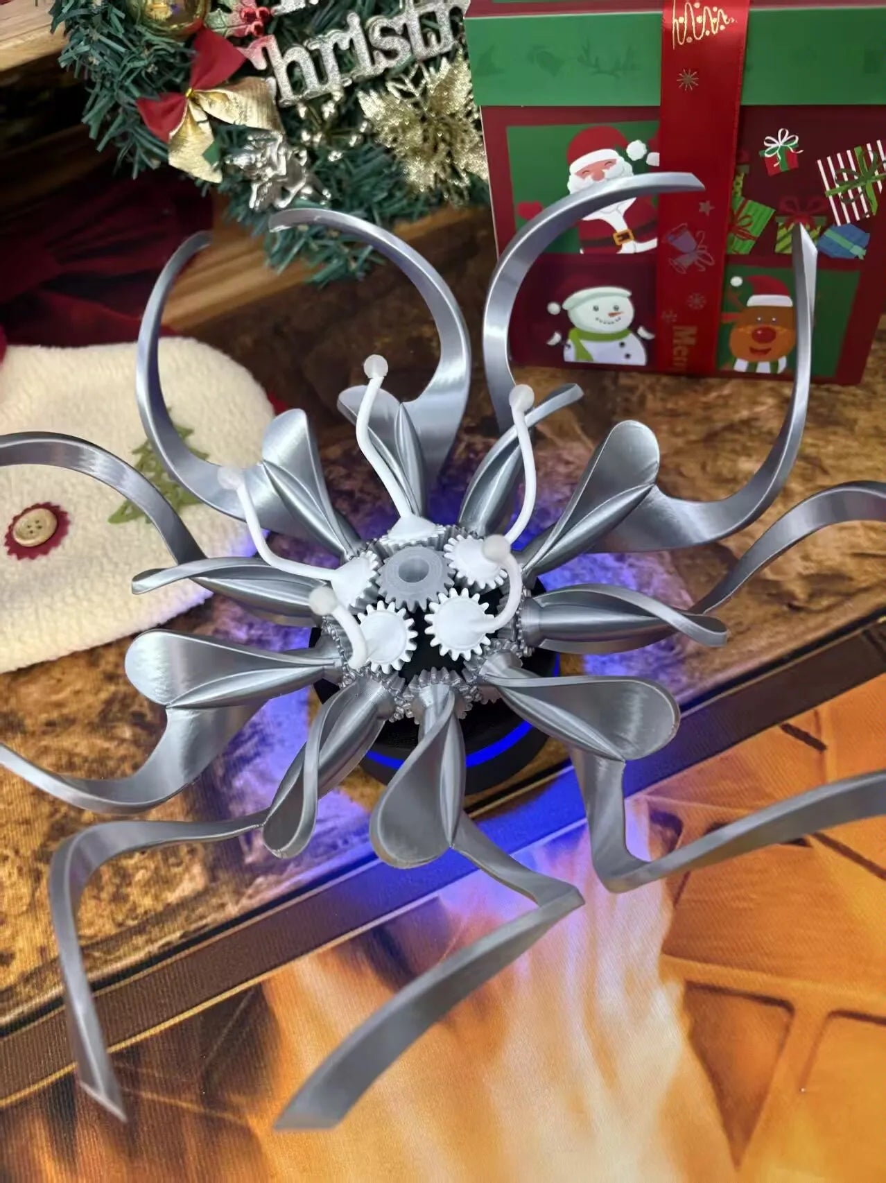 Nikolatoy Saatchi Gallery Modern Aesthetics Visual Art Preserved Flower Desktop Wall-Mounted Mechanical Flower Model Toy