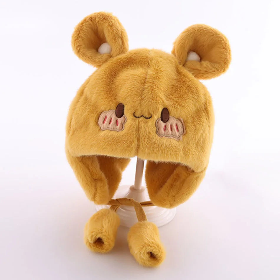 Comfy Plush Infant Hats with Ear Flaps Warm Winter Caps for Babies Designed Suitable Cold Weather Warmth Maximum Cozy and Style
