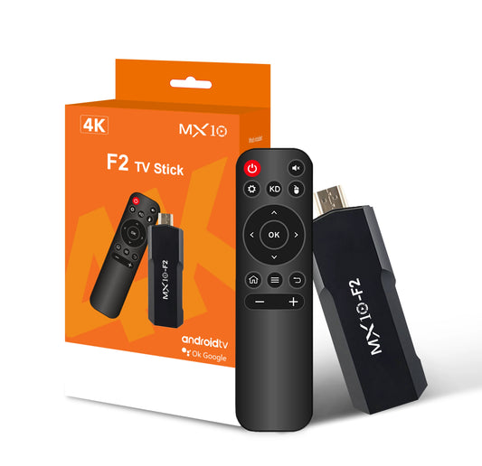 TV Sticks 1gb 8gb 1 unit Android 2024 stb mx10 F2 TV Box Android 4k eu Android TV Stick