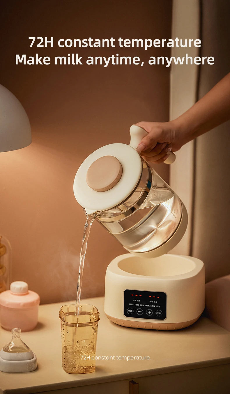 1300ml Infant Thermostatic Milk Regulator Baby Kettle 72 Hours Keep Warm Hot Water Smart Insulation Pot Milk Powder Warmer 220V