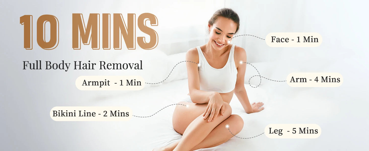 3-in-1 Laser Epilator 999900 Flash Painless IPL Hair Removal for Women Bikini Legs Arms Laser Hair Remover Permanent Depilato