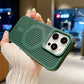 Magnetic For Magsafe Cooling Breathable Shell Case For iPhone 16 15 14 13 12 Pro Max Plus Shockproof Heat Dissipation Cover Case