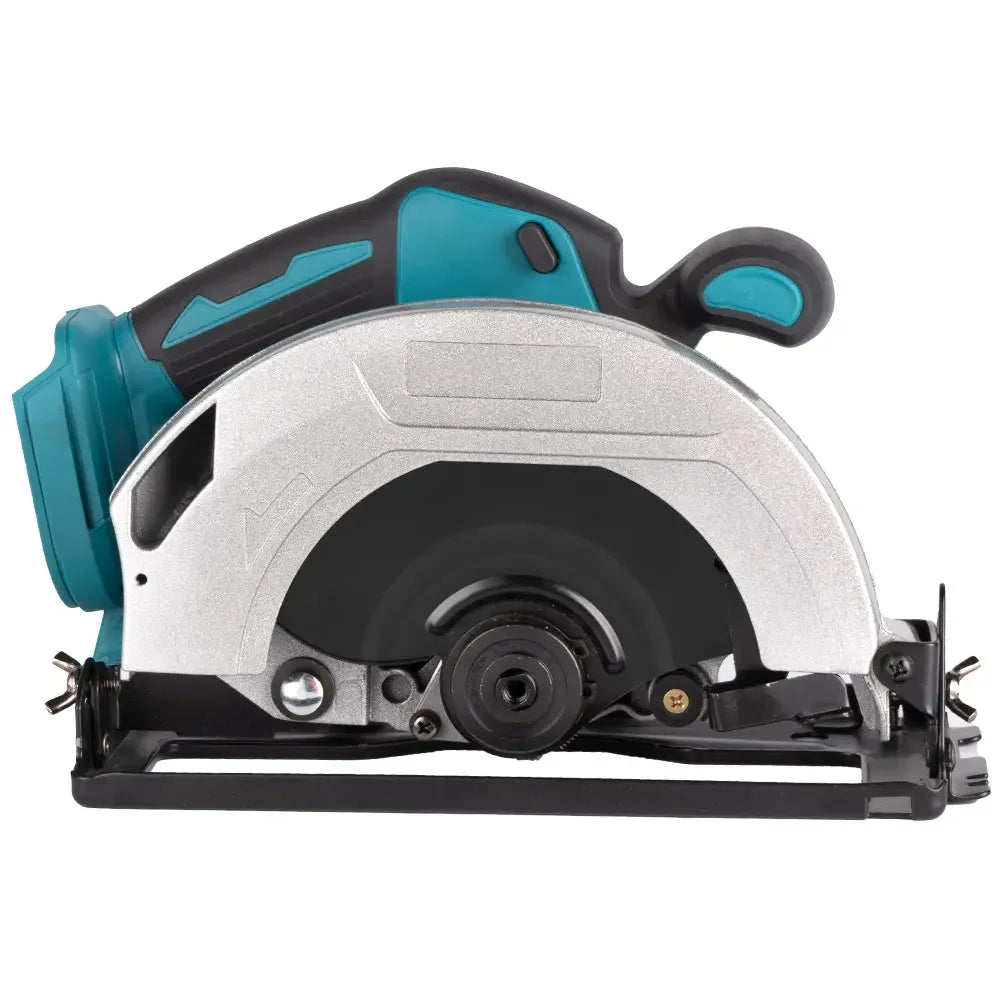 YOFIDRA 7Inch Brushless Electric Circular Saw 180mmCordless Adjustable Angle Cutting Power Tool Fit For Makita 18V Battery Pin