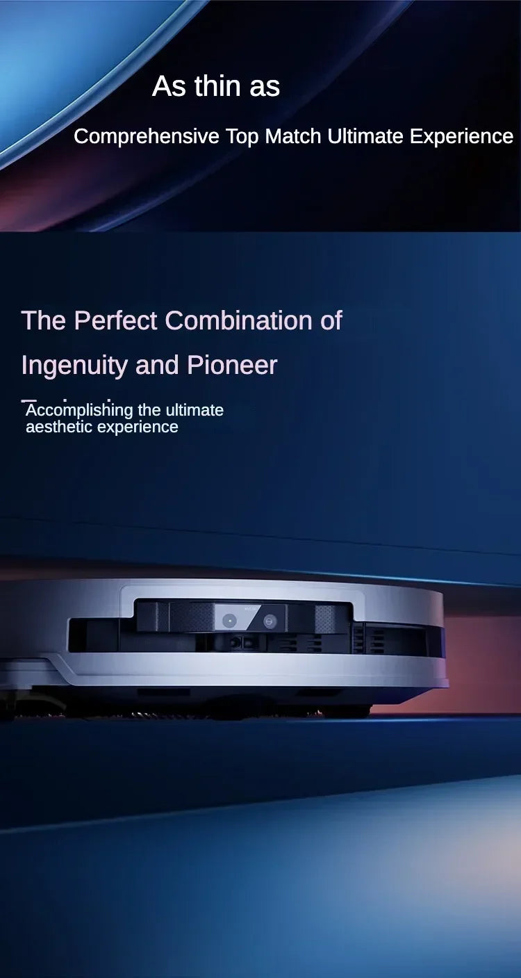 Original Ecovacs Deebot T50 PRO Vacuum Cleaner Robot Chinese Version 15800Pa Hair Zero-tangle Stepless 70°C Hot Water