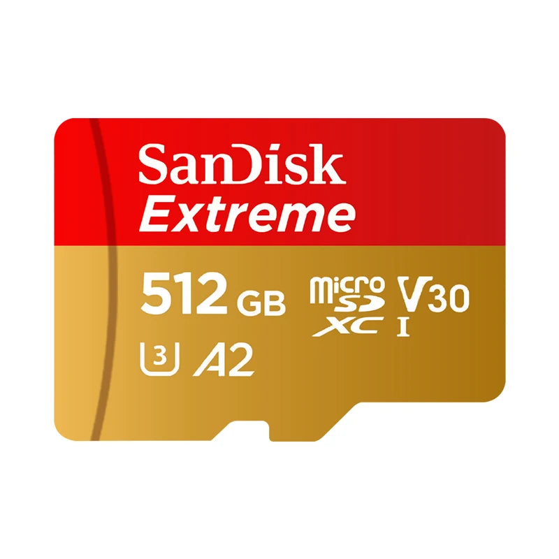 100% Original SanDisk Micro SD Card A1 A2 Memory Card 32GB 64GB 128GB 256GB 512GB 1TB microSD TF Card Storage UHS-I Cards U1 U3
