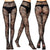Sexy Mesh Stockings Print Patterns Flower Heart Skull Nylon Push Up  Slim Women Fishnet Tights Y2k Party Club Gothic Pantyhose