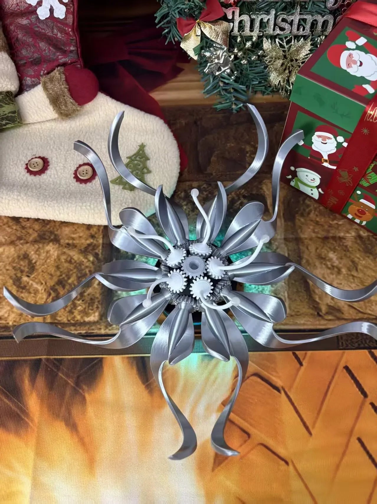 Nikolatoy Saatchi Gallery Modern Aesthetics Visual Art Preserved Flower Desktop Wall-Mounted Mechanical Flower Model Toy