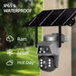 4G Solar Camera Outdoor Dual Lens 8MP 4K WiFi PTZ IP Security Camara With Solar Panel CCTV Built in Battery Auto Tracking Cam