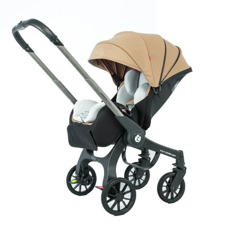 Baby Stroller, Multifunctional Stroller Foldable with Car Seat Baby Car Carriage Portable Baby Stroller 3in1