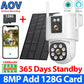 8MP 4K AOV Solar Camera Wifi 7/24 Recording Wireless Outdoor Surveillance Camera Dual Lens 365 Days Standby Home Security ICSEE