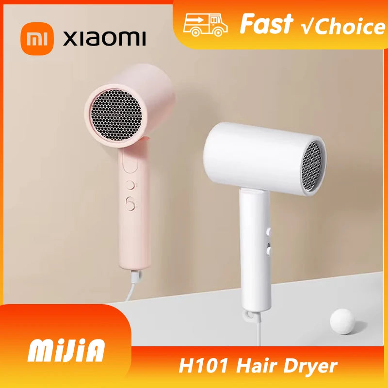 XIAOMI MIJIA Anion Hair Dryer H101 Portable Negative Ion Hair Care Professional Quick Dry 220V Home Travel Foldable Hair Dryers