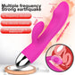 Dual-Headed Multi-Speed G-Spot Vibrator for Women, Body-Safe Silicone Clitoral and Vaginal Stimulator with Ergonomic Design