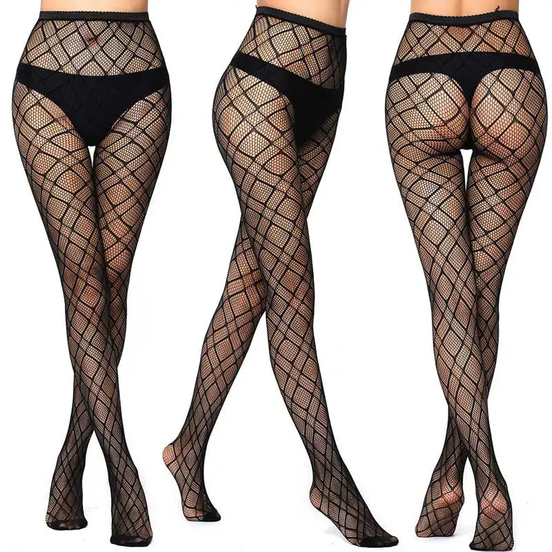 Sexy Mesh Stockings Print Patterns Flower Heart Skull Nylon Push Up  Slim Women Fishnet Tights Y2k Party Club Gothic Pantyhose