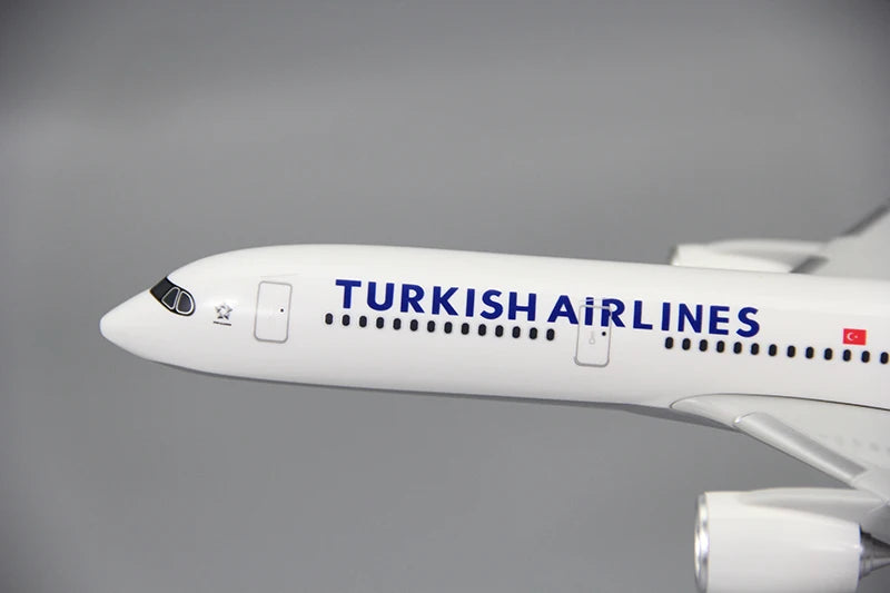 1/200 Scale A350 A350-900 Turkish Airline Aircraft Plastic ABS Assembly Plane Model Airplanes Model Toy For Collection