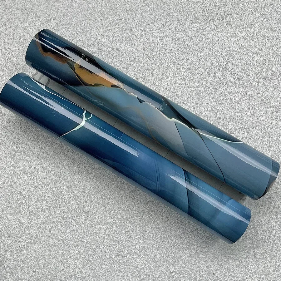 Imitation Marble Self-adhesive Wallpapers for Kitchen Decoration PVC Peel and Stick Wall Stickers Faux Tiles Wall Papers Home