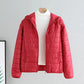 Lightweight Cotton-Padded Jacket For Women 2025 New Winter Cotton Coat Thin Loose Short Women Hooded Parkas Coat Women Outwear