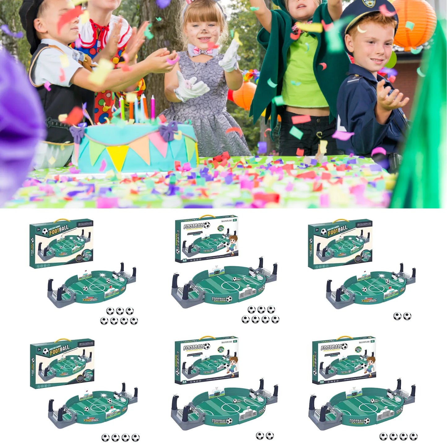 Soccer Table Football Board Game for Family Party Parent-child Interactive Leisure Tabletop Soccer Battle Game for Kids Adults