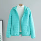 Lightweight Cotton-Padded Jacket For Women 2025 New Winter Cotton Coat Thin Loose Short Women Hooded Parkas Coat Women Outwear