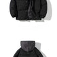 Women Casual All-match Long Sleeve Single Breasted Simple Hooded Parkas 2023 Winter Fake Two Piece Warm Jacket Solid Coat