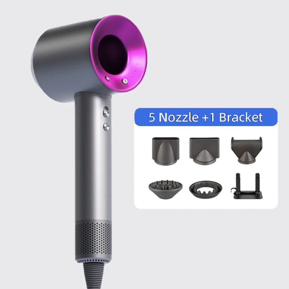hair dryer with high speed and no blades High power silent and quick drying Portable Negative ion, suitable for home annd travel
