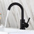 Stainless Steel Hot and Cold Water Mixer Tap, Single Handle Bathroom Faucets, Deck Mounted, Household WashBasin Sink Tap